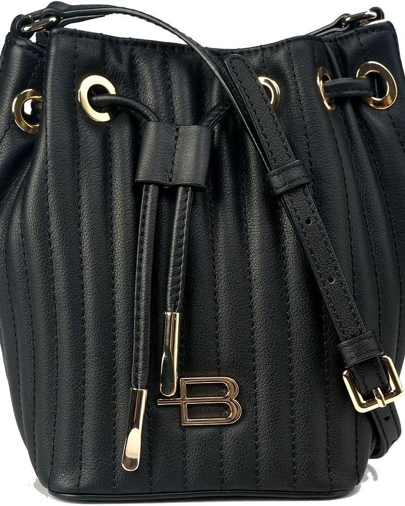 BALDININI TREND Chic Quilted Calfskin Mini Bucket Bag