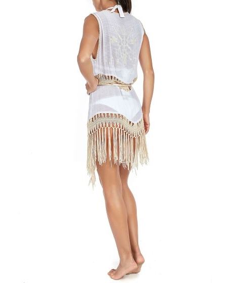 RitiQuality Women's vest with fringes